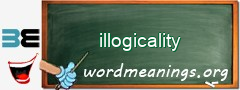 WordMeaning blackboard for illogicality